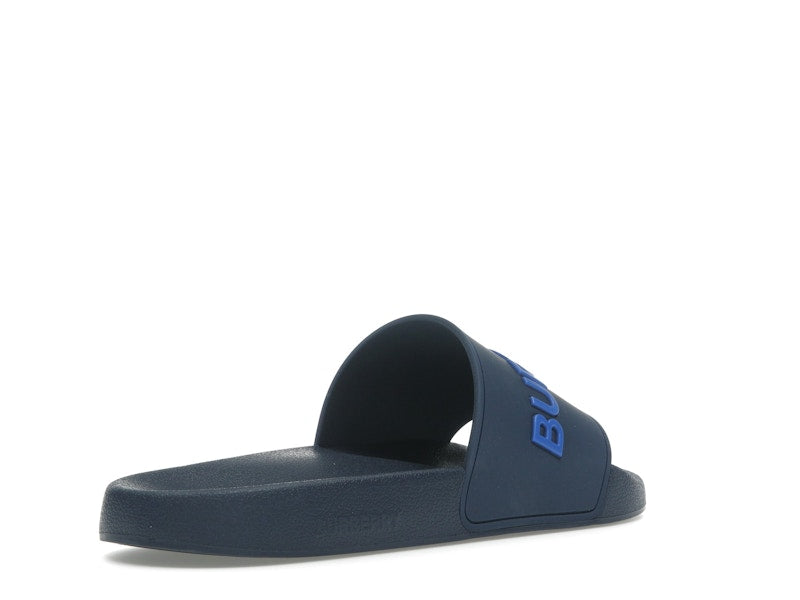 Burberry Embossed Logo Slide Blue