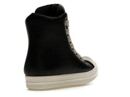 Rick Owens Jumbo Lace Padded Sneaks Black Milk