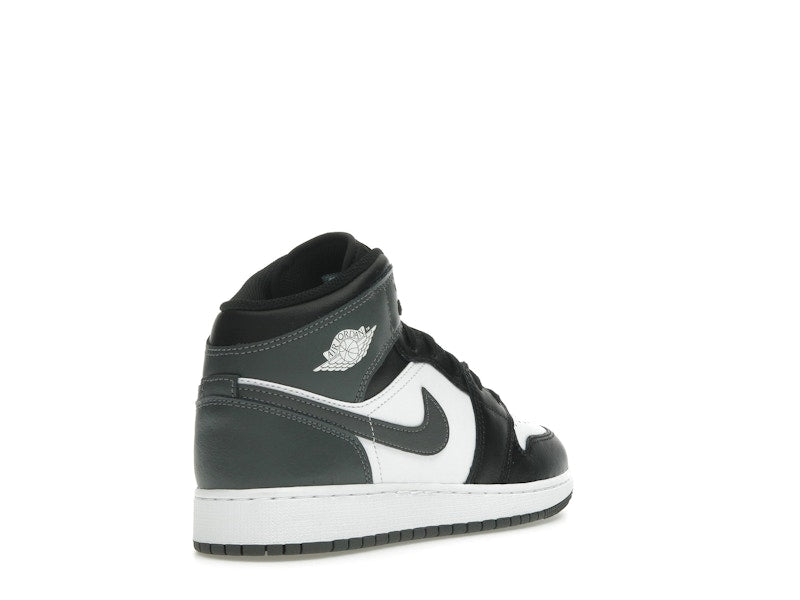 Jordan 1 Mid Black White Iron Grey (GS)
