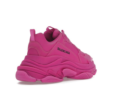 Balenciaga Triple S Faux Leather Dark Pink (Women's)