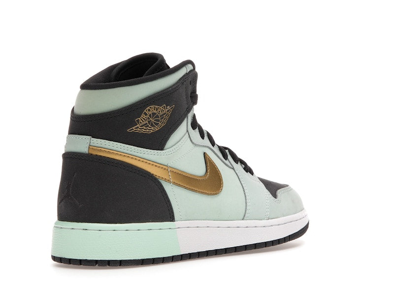 Jordan 1 Retro High Mint Foam Anthracite Metallic Gold (GS)