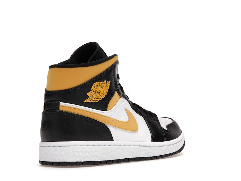 Jordan 1 Mid White Pollen Black