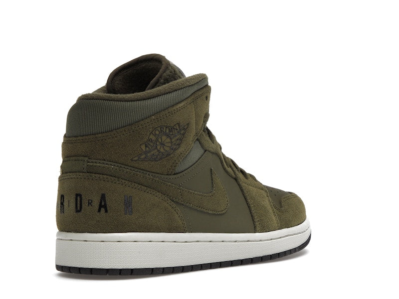 Jordan 1 Mid Olive Canvas (2018)