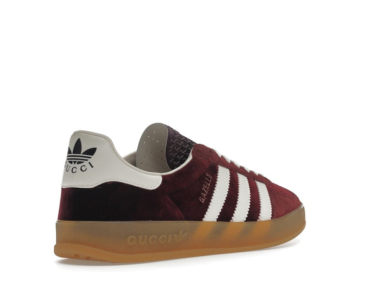 adidas x Gucci Gazelle Burgundy Velvet