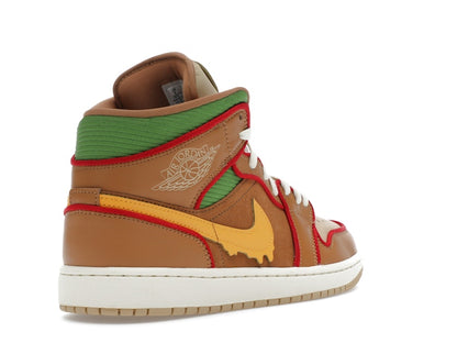 Jordan 1 Mid SE Cheeseburger