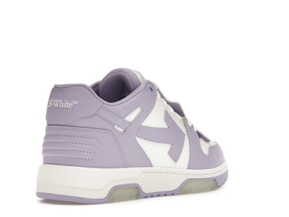 OFF-WHITE Out Of Office Calf Leather White Lilac