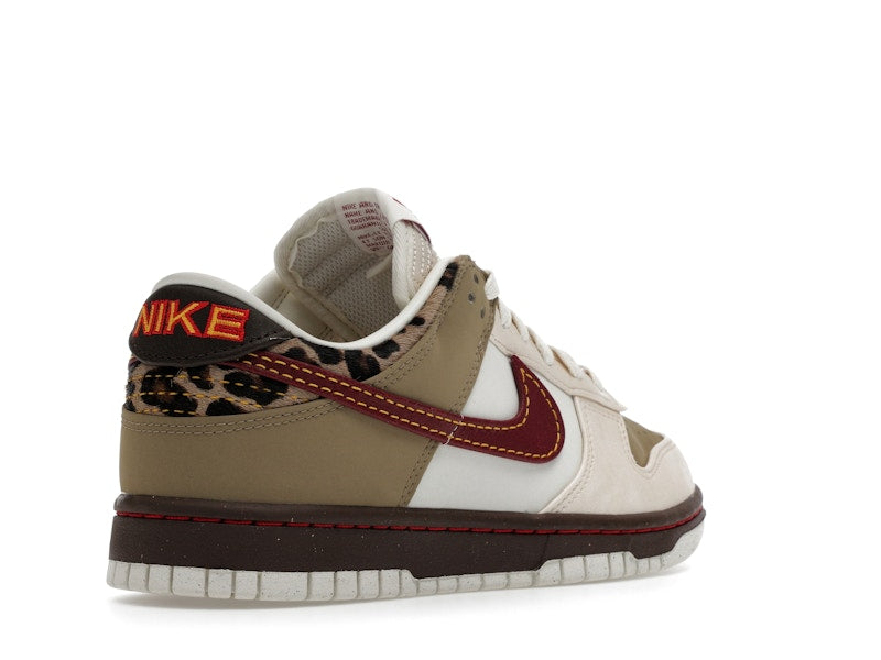 Nike Dunk Low Retro Khaki Team Red Pearl White (Women's)