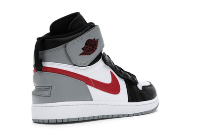 Jordan 1 High FlyEase Black Particle Grey Gym Red