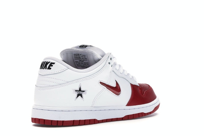 Nike SB Dunk Low Supreme Jewel Swoosh Red