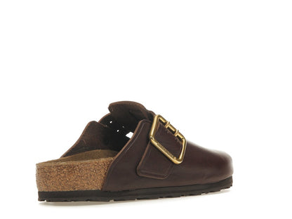 Birkenstock Boston Bold Leather Roast Brown