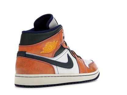 Jordan 1 Mid SE Summit White Crimson Bliss Deep Royal Blue Iron Grey