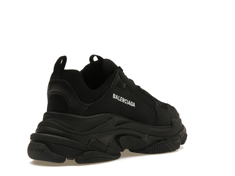 Balenciaga Triple S Black White Laces