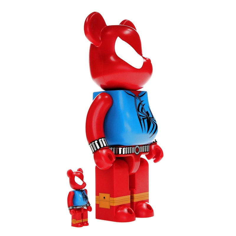 Bearbrick x Marvel Spider-Man Scarlet Spider 100% & 400% Set