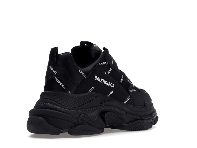 Balenciaga Triple S Black Logo (Women's)