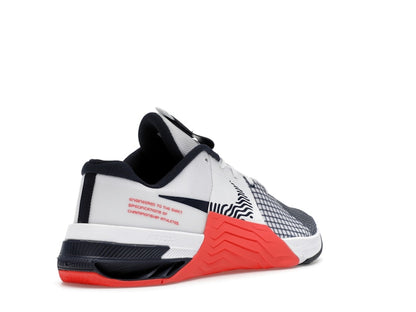 Nike Metcon 8 White Crimson Obsidian