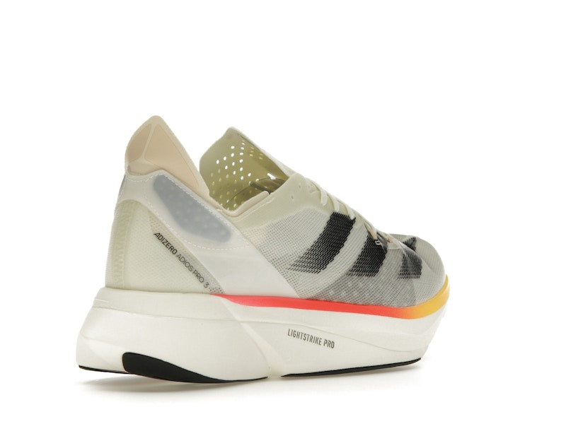 adidas Adizero Adios Pro 3 Ivory Core Black Crystal Sand