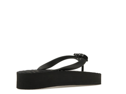 Gucci Chevron Thong Sandal Black Rubber