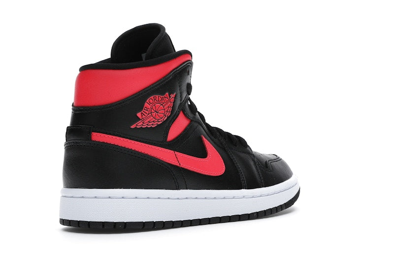 Jordan 1 Mid Black Siren Red (Women's)