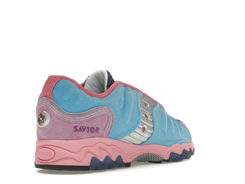 Saucony Matrix Jae Tips No Shoes In The House Blue Pink