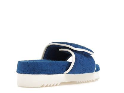 adidas x Gucci GG Platform Sandal Blue