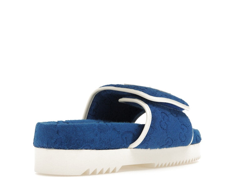 adidas x Gucci GG Platform Sandal Blue