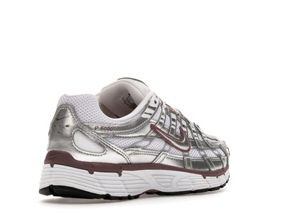Nike P-6000 White Metallic Silver Tattoo (Women's)