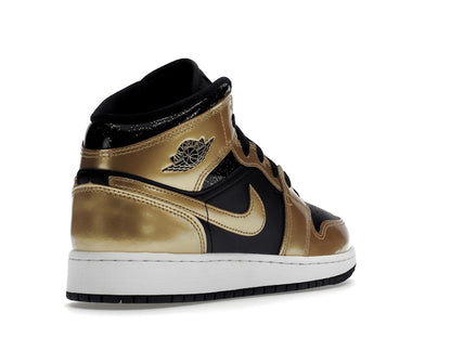 Jordan 1 Mid SE Metallic Gold Black (GS)