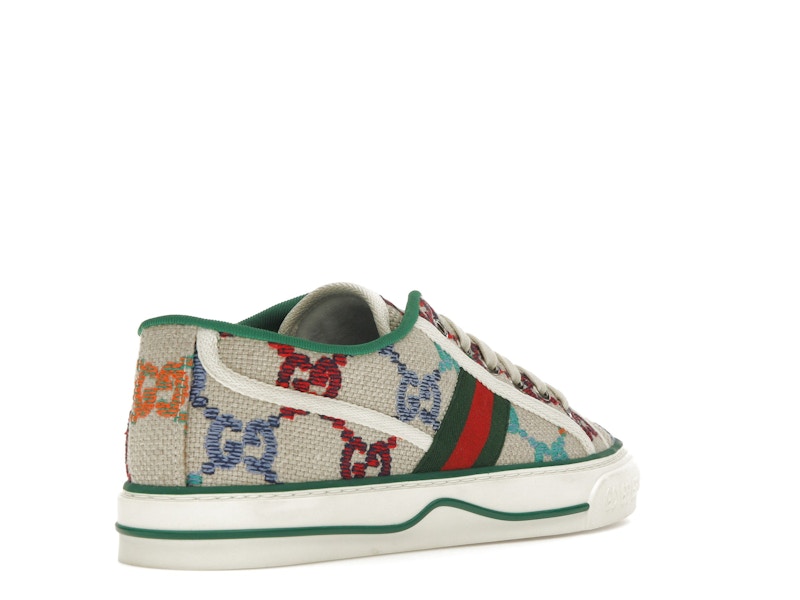 Gucci Tennis 1977 GG Logo White Multi