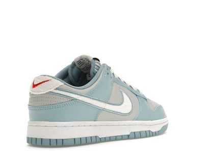 Nike Dunk Low Retro Fleece Swoosh Worn Blue