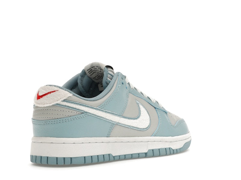 Nike Dunk Low Retro Fleece Swoosh Worn Blue