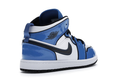 Jordan 1 Mid Signal Blue (PS)