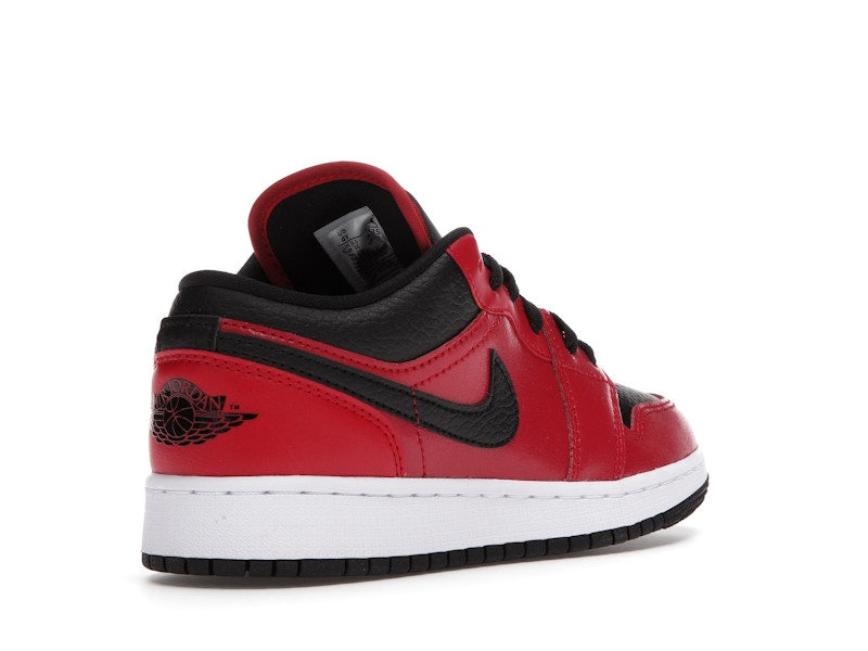 Jordan 1 Low Gym Red Black Pebbled (GS)