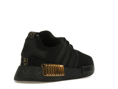 adidas NMD R1 Triple Black Gold Metallic (Women's)