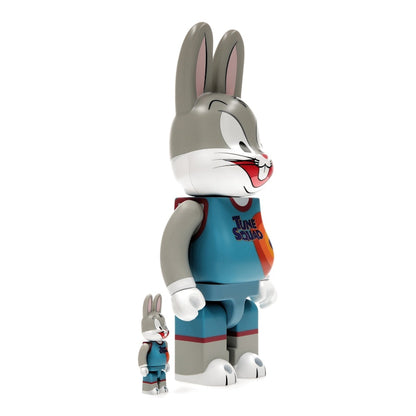 Bearbrick x Space Jam: A New Legacy Rabbrick Bugs Bunny 100% & 400% Set Grey