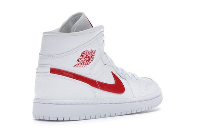 Jordan 1 Mid White University Red (Women's)