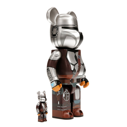 Bearbrick x Star Wars The Mandalorian Beskar Armor 100% & 400% Set
