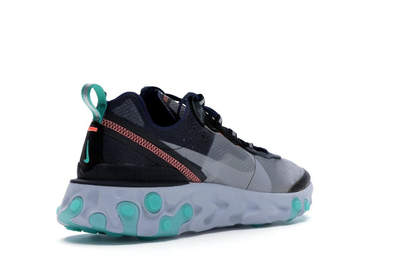 Nike React Element 87 Black Neptune Green