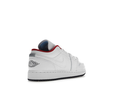 Jordan 1 Low White Gym Red Black (GS)