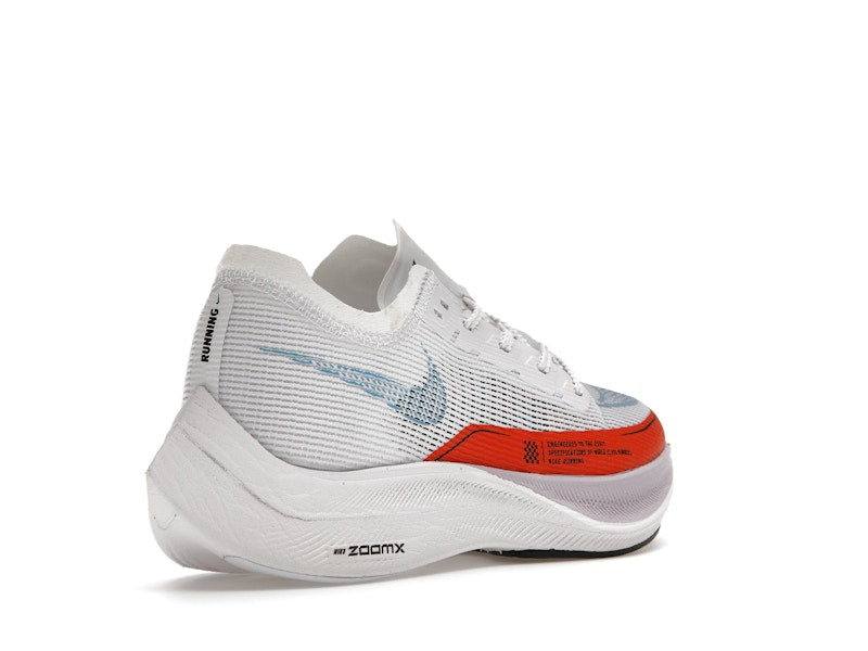 Nike ZoomX Vaporfly Next% 2 White Laser Blue Rush Orange