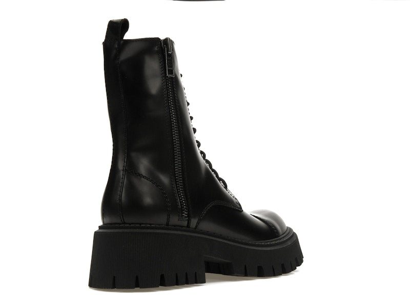 Balenciaga Tractor 20mm Zip Up Boot Black