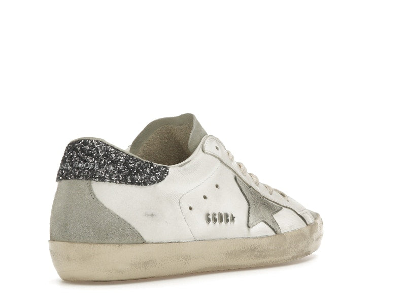 Golden Goose Super-Star White Dark Grey Glitter (Women's)