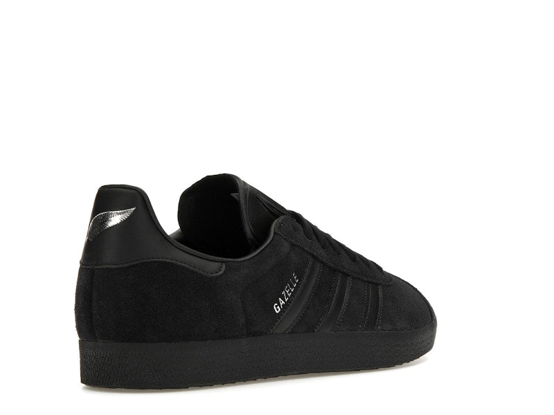 adidas Gazelle All Black Silver Metallic