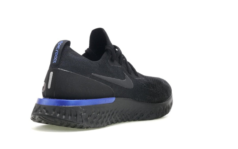 Nike Epic React Flyknit Black Racer Blue (Women's)