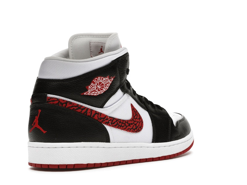 Jordan 1 Phat White Red Black (Elephant Print)