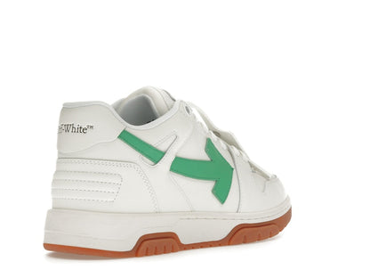 OFF-WHITE Out Of Office OOO Low Tops White Bright Green Brick Red
