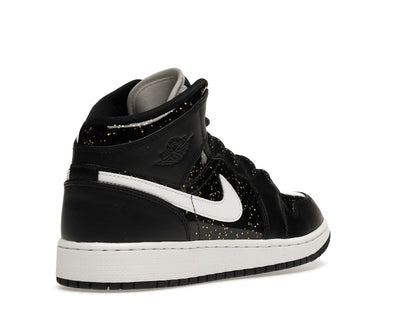 Jordan 1 Mid Black Speckle (GS)
