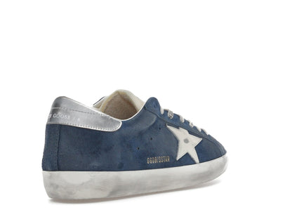 Golden Goose Super-Star Aviator Blue Cream Silver
