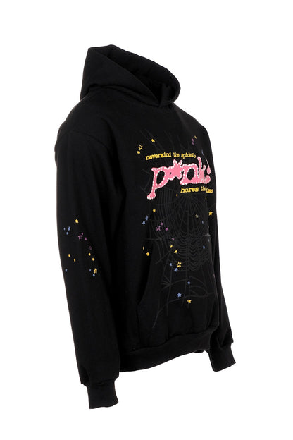 Sp5der P*NK Hoodie Black