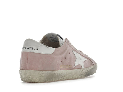 Golden Goose Super Star Pink Suede White