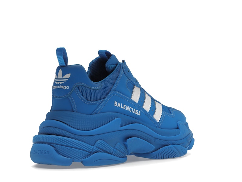 Balenciaga x adidas Triple S Blue White